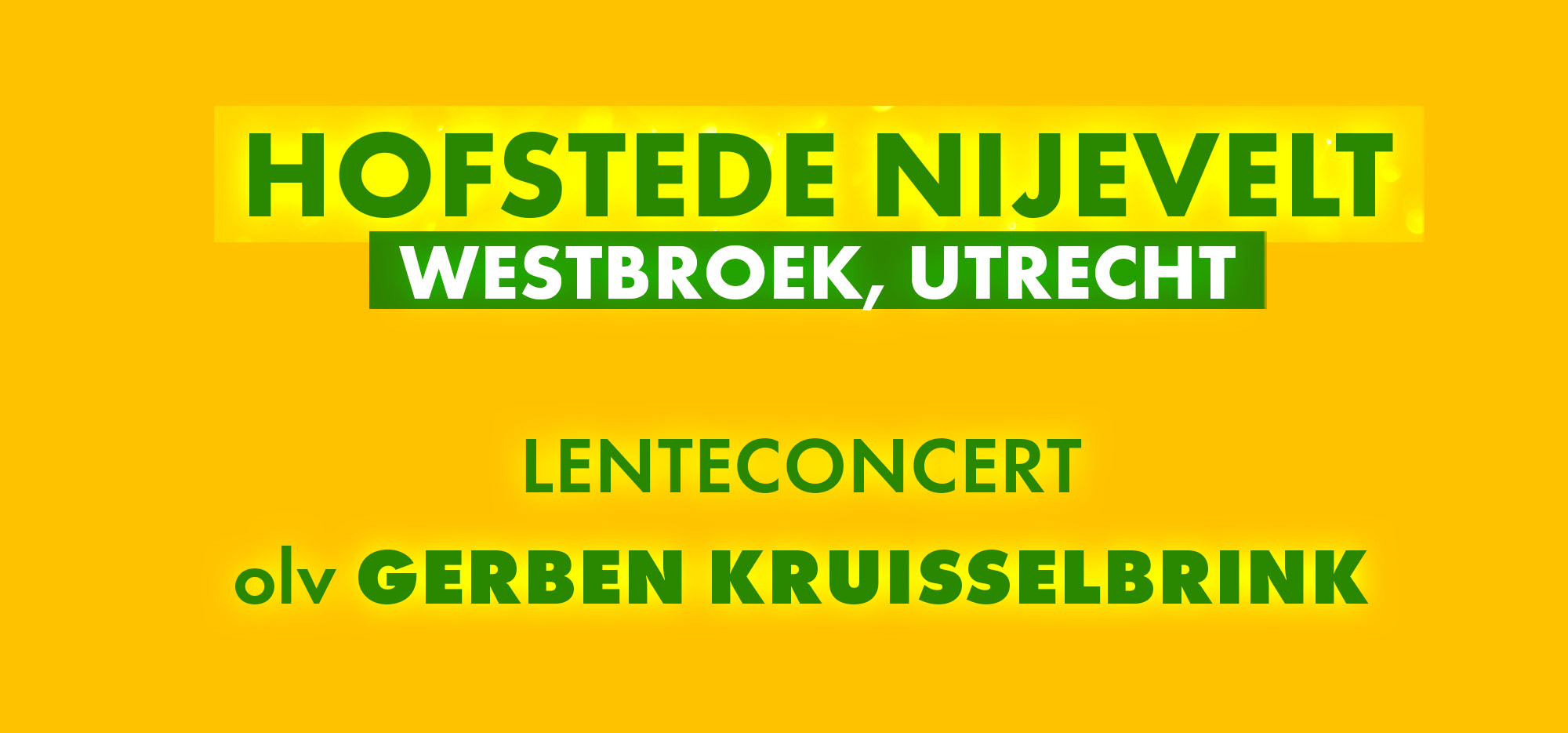 Hofstede Nijevelt Westbroek, Utrecht. Lenteconcert olv Gerben Kruisselbrink.